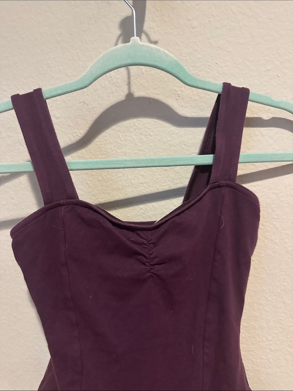 Theatricals Cinched Front Wide Strap Maroon Ballet Leotard - Picture 4 of 8